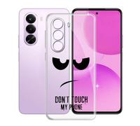 KJYFOANI Funda para Realme P4x 5G (6.72"), Ultrafino TPU Estuche Protector, Transparente Bumper Cover Suave Silicona Case, Anti-Arañazos Cáscara para - No me toques