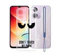 KJYFOANI Funda para Redmi 15A 5G Cover (6.9"), Transparente Suave Silicona TPU Protector Case Anti-Arañazos,Antigolpes Bumper Carcasa - No me toques D