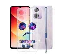 KJYFOANI Funda para Redmi 15A 5G Cover (6.9"), Transparente Suave Silicona TPU Protector Case Anti-Arañazos,Antigolpes Bumper Carcasa - No me toques