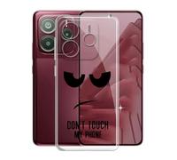 KJYFOANI Funda para Redmi Note 14 SE (6.67"), Ultrafino TPU Estuche Protector, Transparente Bumper Cover Suave Silicona Case, Anti-Arañazos Cáscara para - No me toques