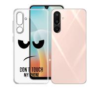 KJYFOANI Funda para Samsung Galaxy Wide8 (6.70"), Ultrafino TPU Estuche Protector, Transparente Bumper Cover Suave Silicona Case, Anti-Arañazos Cáscara para - No me toques