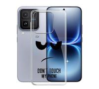 KJYFOANI Funda para Vivo iQOO 15 Ultra (6.85"), Ultrafino TPU Estuche Protector, Transparente Bumper Cover Suave Silicona Case, Anti-Arañazos Cáscara para - No me toques