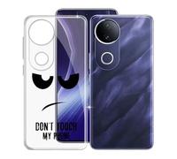 KJYFOANI Funda para Vivo T4R (6.77"), Ultrafino TPU Estuche Protector, Transparente Bumper Cover Suave Silicona Case, Anti-Arañazos Cáscara para - No me toques