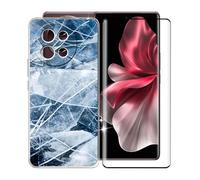 KJYFOANI Funda para Vivo V40 Lite 5G (6.78"), Transparente Anticolisión Suave Silicona TPU Case Carcasa + 1 Piezas Cristal Templado Protector para Vivo V40 Lite 5G - XV19