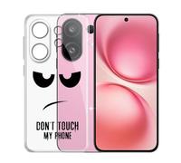 KJYFOANI Funda para Vivo X200 FE (6.31"), Ultrafino TPU Estuche Protector, Transparente Bumper Cover Suave Silicona Case, Anti-Arañazos Cáscara para - No me toques