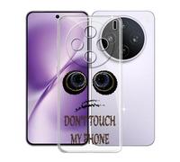 KJYFOANI Funda para Vivo X200T (6.67"), Ultrafino TPU Estuche Protector, Transparente Bumper Cover Suave Silicona Case, Anti-Arañazos Cáscara para - No me toques A