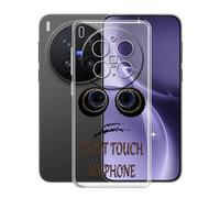KJYFOANI Funda para Vivo X300 Pro (6.78"), Ultrafino TPU Estuche Protector, Transparente Bumper Cover Suave Silicona Case, Anti-Arañazos Cáscara para - No me toques A
