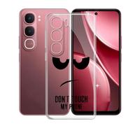 KJYFOANI Funda para Vivo Y31 5G (6.68"), Ultrafino TPU Estuche Protector, Transparente Bumper Cover Suave Silicona Case, Anti-Arañazos Cáscara para - No me toques