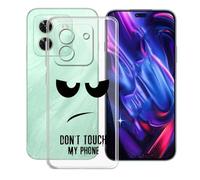 KJYFOANI Funda para Wiko X70 (6.70"), Ultrafino TPU Estuche Protector, Transparente Bumper Cover Suave Silicona Case, Anti-Arañazos Cáscara para - No me toques