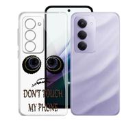 KJYFOANI Funda para Xiaomi Redmi 15 (6.90"), Ultrafino TPU Estuche Protector, Transparente Bumper Cover Suave Silicona Case, Anti-Arañazos Cáscara para - No me toques A