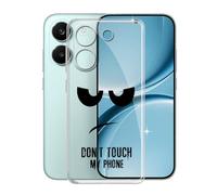 KJYFOANI Funda para Xiaomi Redmi Turbo 5 (6.59"), Ultrafino TPU Estuche Protector, Transparente Bumper Cover Suave Silicona Case, Anti-Arañazos Cáscara para - No me toques