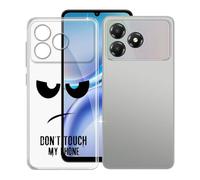 KJYFOANI Funda para ZTE Blade A36 4G (6.75"), Ultrafino TPU Estuche Protector, Transparente Bumper Cover Suave Silicona Case, Anti-Arañazos Cáscara para - No me toques
