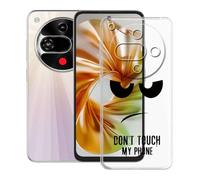 KJYFOANI Funda para ZTE Nubia Focus 2 5G (6.70"), Ultrafino TPU Estuche Protector, Transparente Bumper Cover Suave Silicona Case, Anti-Arañazos Cáscara para - No me toques