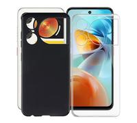 KJYFOANI Funda para ZTE Nubia Music 2 (6.72"), Negro + Transparente Ultra Delgado Suave Silicona TPU Case, Anti-Rasguño Anti-Choques Protector Estuche Carcasa para ZTE Nubia Music 2.