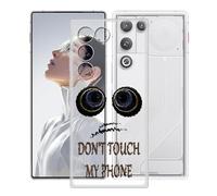 KJYFOANI Funda para ZTE Nubia RedMagic 11 Air (6.85"), Ultrafino TPU Estuche Protector, Transparente Bumper Cover Suave Silicona Case, Anti-Arañazos Cáscara para - No me toques A
