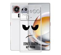 KJYFOANI Funda para ZTE Nubia Z80 Ultra (6.85"), Ultrafino TPU Estuche Protector, Transparente Bumper Cover Suave Silicona Case, Anti-Arañazos Cáscara para - No me toques