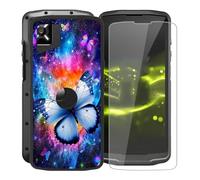 KJYFOANI para Crosscall Core M6E (5.99") Funda + 1 Piezas Vidrio Templado Película Protectora, Negro Suave Silicona TPU Case Antirasguño Carcasa para - Libertad 1