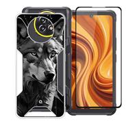 KJYFOANI para Cubot Kingkong Ace 5 (6.75") Funda + 1 Pieza Cristal Templado, Ultrafino Transparente Suave Silicona Cáscara con Vidrio Templado Película para - W11