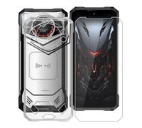 KJYFOANI para Doogee S200 Plus Funda + 1 Pieza Cristal Templado, Ultrafino Transparente Suave Silicona TPU Cáscara con Vidrio Templado Película para Doogee S200 Plus (6.72") - Cristal