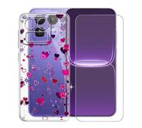 KJYFOANI para Realme Neo8 (6.78") Funda + 1 Pieza Cristal Templado, Ultrafino Transparente Suave Silicona Cáscara con Vidrio Templado Película para - XT105