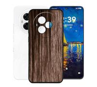 KJYFOANI para TCL NxtPaper 60 Ultra (7.20") Funda, Ultra Delgado Suave Silicona TPU Caso, Anti-Rasguño Protection Case, Negro Anti-Choques Bumper Carcasa para - Estilos de Madera