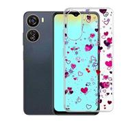 KJYFOANI para ZTE Blade V40 Design Funda, Ultra Delgada Suave TPU-Silicona Carcasa, Anti-Arañazos Transparente Protección Case, Bumper Funda para ZTE Blade V40 Design (6.6") - XT105