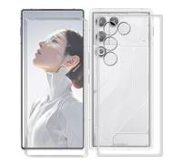 KJYFOANI para ZTE Nubia RedMagic 11 Air (6.85") Funda + 2 Piezas Cristal Templado, Ultrafino Transparente Suave Silicona Cáscara con Vidrio Templado Película para- Cristal