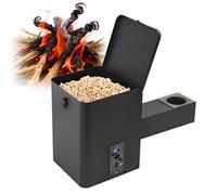 KJZQXYX Ahumador Digital de pellets con Encendido automático para Barbacoa, Kit de Montaje de tolva Vertical para pellets con Controlador Digital de Temperatura para Parrilla.