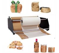 KJZQXYX Dispensador de papel de embalaje, soporte de papel kraft resistente, máquina de llenado manual de papel de burbujas, para embalaje exprés