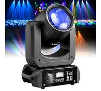 KJZQXYX Luces DJ móviles, Luces de Discoteca de 150W Dmx512 con Haz de proyección para Escenario, con Efecto Prisma de 18 Caras, para Fiesta DJ
