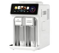 KJZQXYX Máquina de Hielo en Pepitas de sobremesa, máquina de Hielo Comercial, con Pantalla LCD, 15 kg/24 h, Produce Agua fría a 5 ℃ y Batidos, Ideal para Bares de oficinas. (White)
