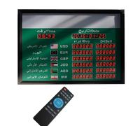 KJZQXYX Pantalla de Tipo de Cambio, Junta Mundial de Tipos de Cambio, con Control Remoto, para Bancos, instituciones financieras, Mercado de valores