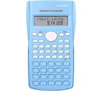 KK-82MS-D Calculadora Científica Portátil,Calculadora Funcional Científica de Ingeniería,con 240 Funciones y Pantalla de Dos líneas,para Estudiantes,Maestros,Oficina de Negocios,Casa (Azul)
