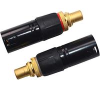 KK CV-C 3 pines XLR macho a RCA hembra adaptador, XLR a RCA Conversor Género cambiador de audio conector acoplador. CV-C