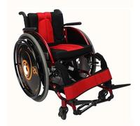 KK-GGL Silla De Ruedas De Deportes De Viaje Profesionales, Silla De Ruedas Deportivas Portátiles, Sillas De Ruedas Plegables Para Adultos, Silla De Ruedas Livianas Con Estante De Equipaje,Red 41cm