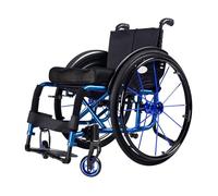 KK-GGL Silla De Ruedas De Deportes Plegables, Sillas De Ruedas Autopulsadas Con Reposapiés Ajustable, Silla De Ruedas De Atleta Con Discapacidad Portátil, 100 Kg De Capacidad,D seat width 42cm
