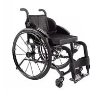 KK-GGL Silla De Ruedas Deportivas Livianas, Silla De Ruedas De Aleación De Aluminio Plegable Para Adultos, Silla De Ruedas De Baloncesto Profesional Para Atletas Discapacitados,Black 40cm