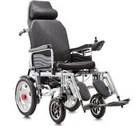 KK-GGL Silla De Ruedas Eléctrica Inclinada, Silla De Ruedas Eléctrica De Plegado Rápido Portátil Para Adultos, Silla De Ruedas Eléctricas Inteligentes De 500W Dual Motors, Fácil De Usar,12ah