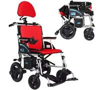 KK-GGL Silla De Ruedas Eléctrica Liviana Con Silla De Ruedas Motorizada Para Adultos Plegable, Manual De Aleación De Aluminio/Silla De Ruedas De Transporte Eléctrico, Silla De Ruedas Plegable