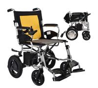 KK-GGL Silla De Ruedas Eléctrica Plegable Para Adultos, Silla De Ruedas De Energía Portátil, Silla De Ruedas Motorizada Compacta De Viajes Para Personas Mayores