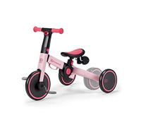 kk Kinderkraft, 4TRIKE Triciclo 3 en 1, Minibicicleta, Bicicleta sin Pedales, Bicicleta bebé, para niños, Minitriciclo de Equilibrio, Plegable, Asiento Ajustable, 12 meses - 5 años, 25 kg, Rosa