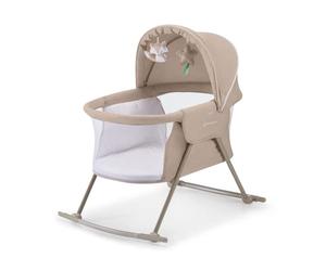 kk Kinderkraft Cuna Bebé LOVI, Moisés, Bolsa de Transporte, Juegos, Viaje, Beige