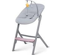 kk KinderKraft Trona para bebés LIVY + Hamaca Bebé CALMEE, Silla para toda familia, hasta 110 kg, Ajustable, Rosa