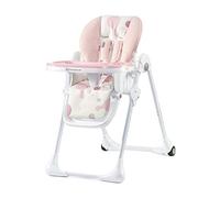 kk Kinderkraft Yummy - Silla de comedor plegable, color Rosa