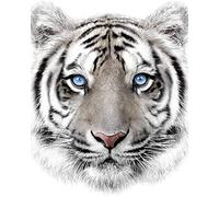 KK Manta Microfibra Cubierta de Flojel Blanca Tigre 120 X 150CM