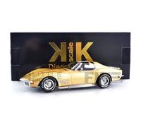 KK Scale KKDC181225 - Chevrol. Corvett. C3 Gold Metallic 1972 with Removable Roof Parts - Escala 1/18 - Coche en Miniatura