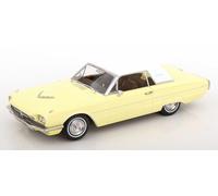 KK Scale KKDC181344 - For. Thunderbird Hardtop Coupe Yellow & White 1966 - Escala 1/18 - Coche en Miniatura