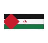 KKAFGBV Alfombrilla de ratón para juegos con la bandera del Sáhara Occidental, 11.8 x 31.5 pulgadas, antideslizante e impermeable para teclado, computadora