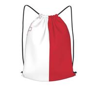 KKAFGBV Mochila de gran capacidad con cordón impreso con la bandera de Mozambique, perfecta para deportes, fitness y actividades de viaje., Bandera de Malta, M
