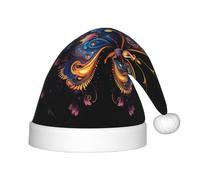 KKAFGBV Un hermoso sombrero de Navidad con estampado de mariposa, perfecto para decoración del hogar y suministros de fiesta de Año Nuevo